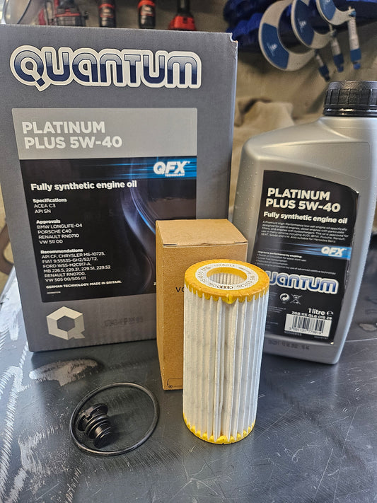 EA888 Gen 3 Engine Service Kit – 5W40 Quantum Oil, OEM Filter, Sump Plug