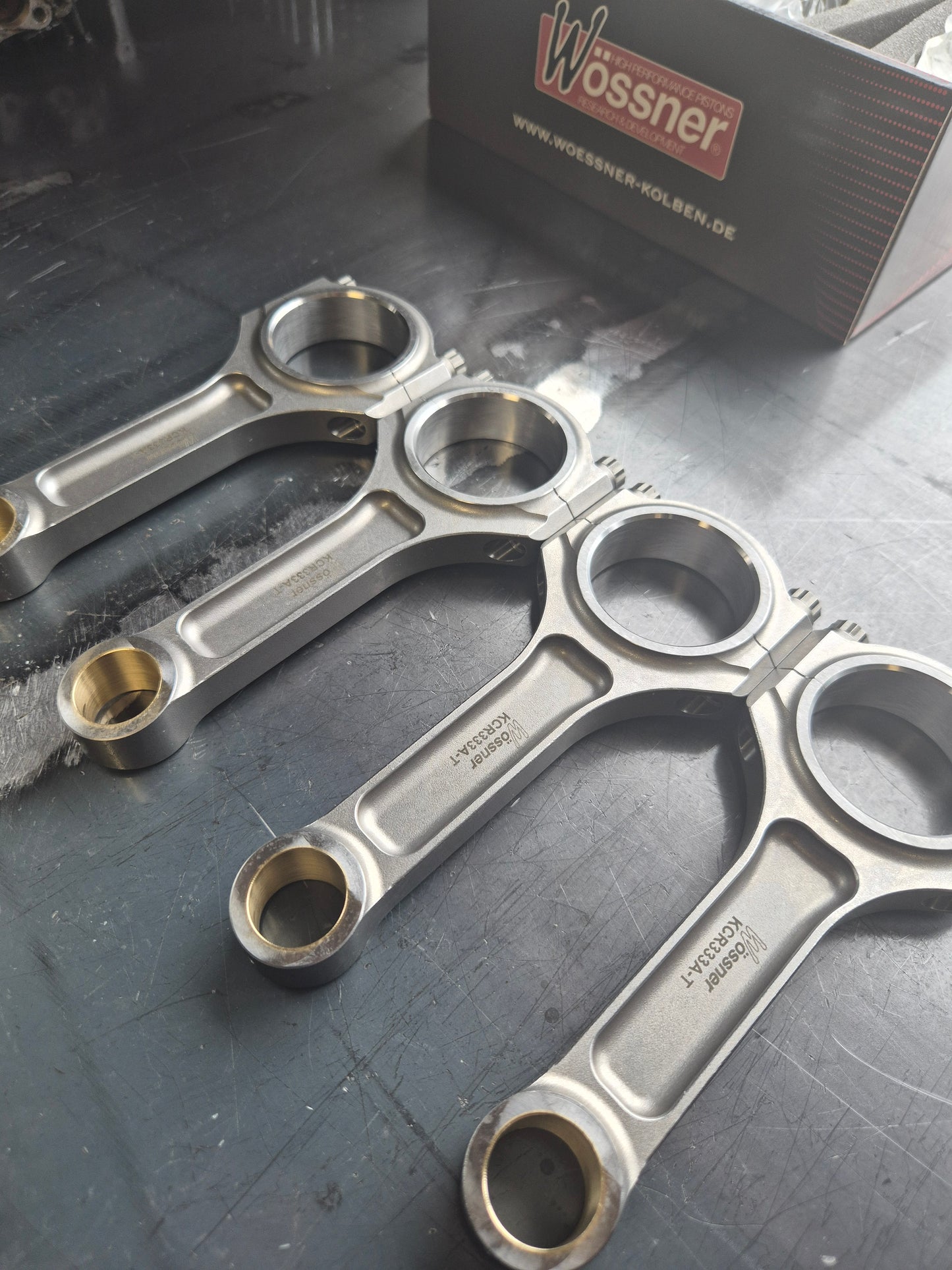 Wossner A-Beam Forged Conrods | EA888 Gen 3 | 23mm Pin | ARP 2000 Bolts