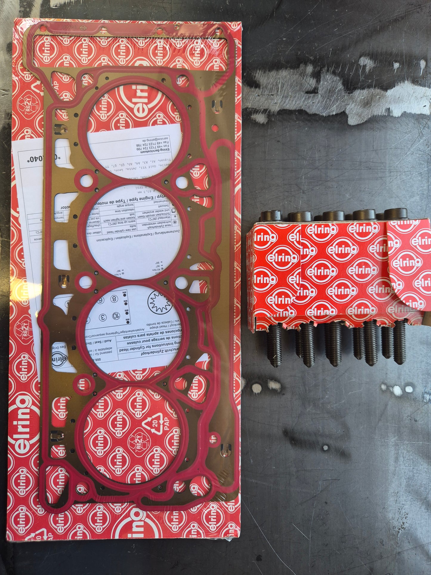 Elring OEM Head Gasket & Head Bolt Kit – EA888 Gen 3