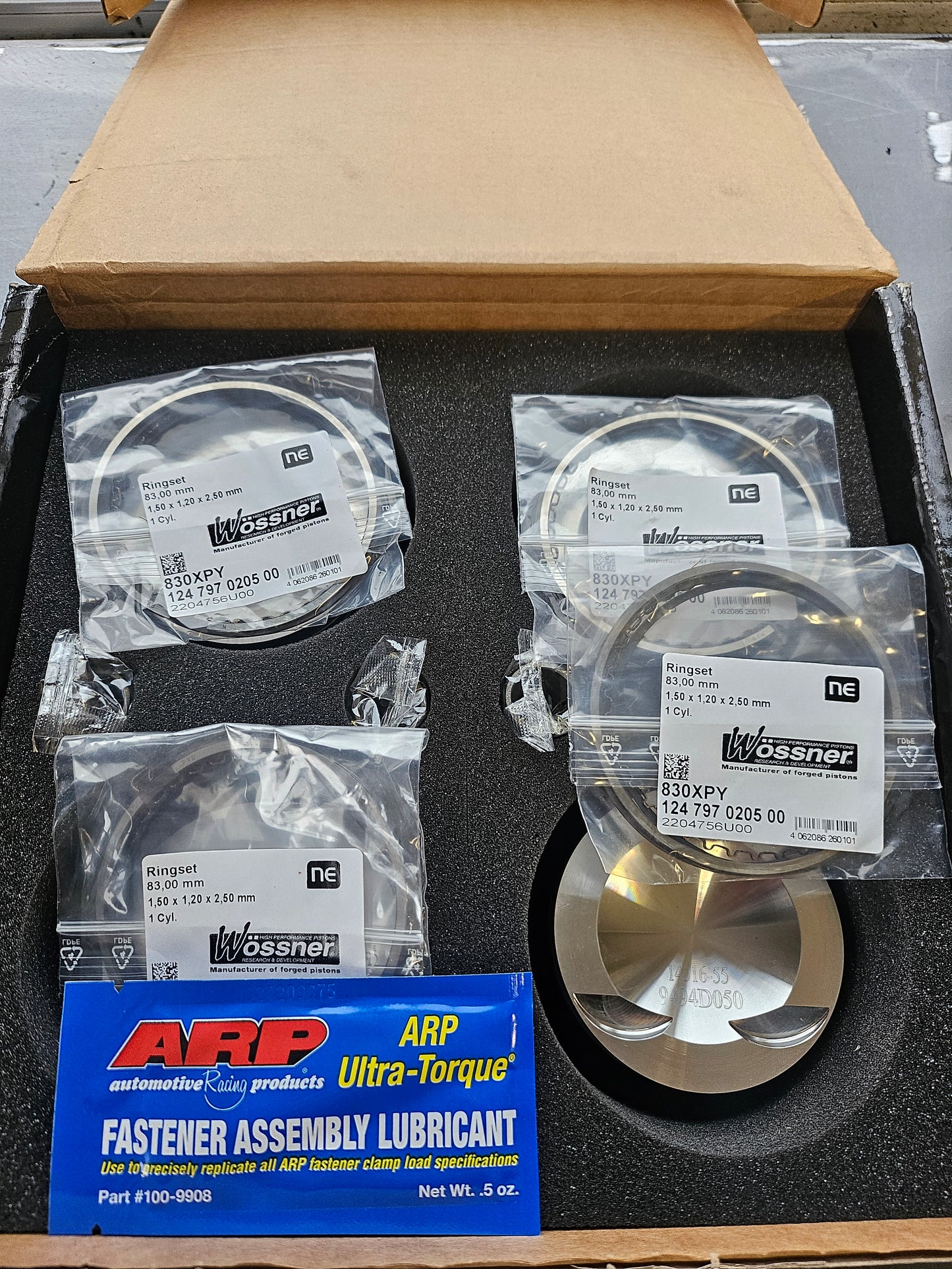 Wössner Forged Pistons – EA888 Gen 3 (21 mm Pin) – 82.5 mm / 83.0 mm